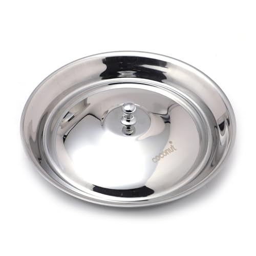 Coconut Stainless Steel Handi with Lid – Heavy Duty Casserole Pot for Indian Cooking, Gas & Induction Compatible, Mirror Finish, Rust-Resistant Cookware | Pack of 1 | 2500 ml - Image 4