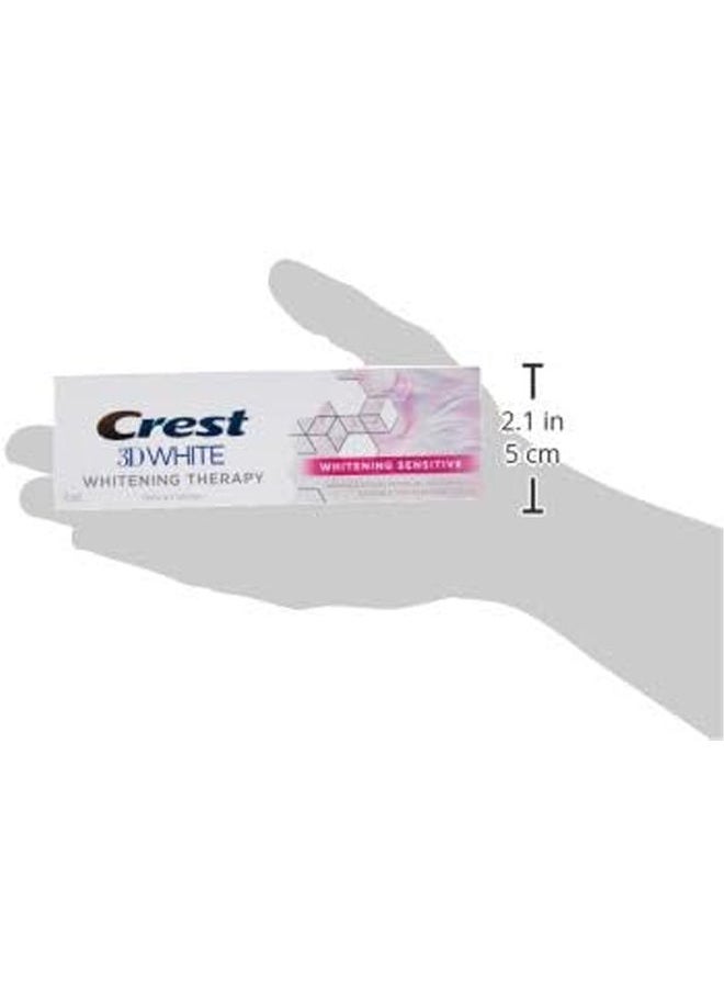 Crest - 3D White Whitening Therapy Toothpaste - Deep Clean with Charcoal 75mll Pack of 3 - Image 1