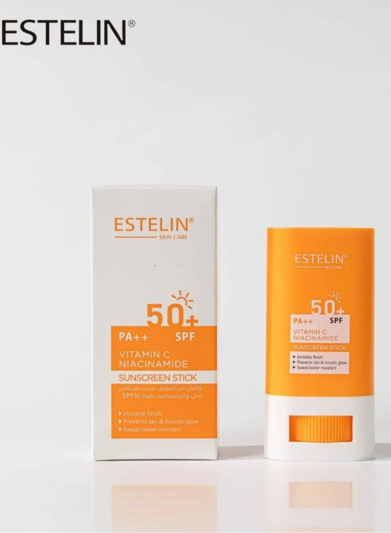 ESTELIN Vitamin C Niacinamid Sunscreen Stick Spf 50+ 20 g - Image 1