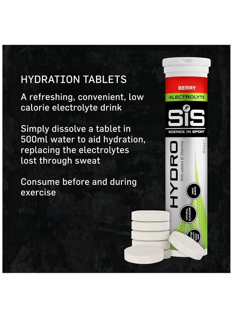 SIS Hydro Electrolyte Tablets 60 Servings | 3 Pack | 60 x 4.5g | Sugar Free Hydration Tablets | Essential Electrolytes to Reduce Fatigue & Aid Rehydration | Gluten Free | Berry Flavour - Image 4