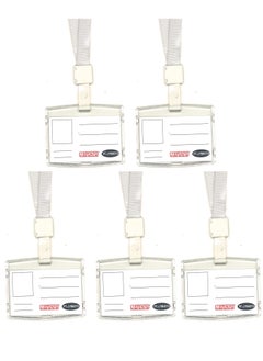 PARTNER 5-Piece ID Card Holder With Grey Lanyard  - Image 1