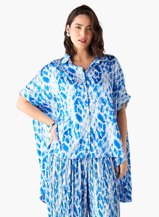 تواكستريمز قميص بياقة عادية وأكمام قصيرة وطبعات من تو إكستريمز - Image 1