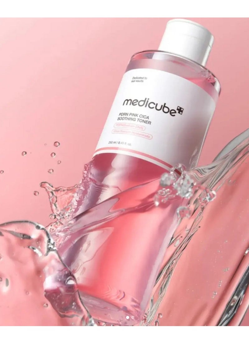 Medicube Medicube PDRN Pink Cica Soothing Toner 250ml, Enriched with Salmon PDRN, CICA and Niacinamide  - Image 2