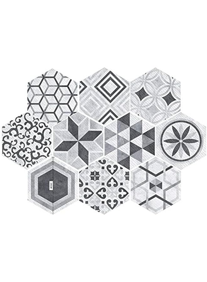 KASTWAVE Non-Slip Floor Sticker, 10 Pcs Waterproof Anti-Skid Peel And Stick Tile Backsplash Stickers, Self-Adhesive Floor Sticker Diy Art Decal Kitchen Bathroom Bedroom Home Wall Decoration - Image 1