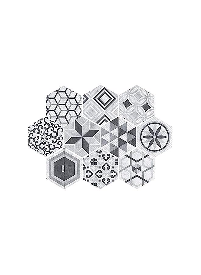 KASTWAVE Non-Slip Floor Sticker, 10 Pcs Waterproof Anti-Skid Peel And Stick Tile Backsplash Stickers, Self-Adhesive Floor Sticker Diy Art Decal Kitchen Bathroom Bedroom Home Wall Decoration - Image 2