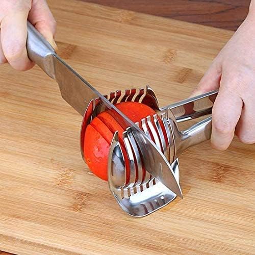 Xunda Tomato Slicer Lemon Cutter Stainless Steel Kitchen Cutting Aid Holder Tools For Soft Skin Fruits And Vegetables,Home Made Food & Drinks Decoration - Image 4