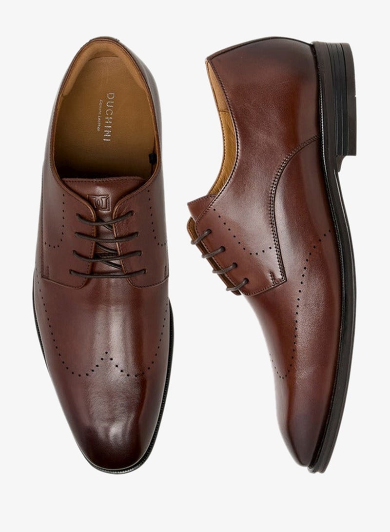دوتشيني أحذية ديربي رجالية برباط سادة - Image 3