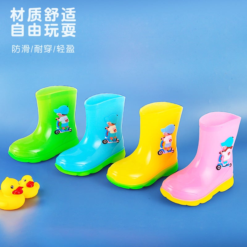 Children'S Rain Boots Are Non-Slip, Wear-Resistant, Cute Cartoon Design, Fleece-Lined For Warmth, Detachable Fleece, Suitable For Boys And Girls, Toddlers And Young Children - Image 4