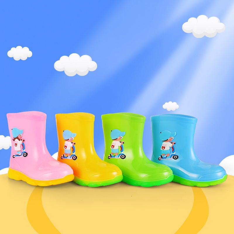 Children'S Rain Boots Are Non-Slip, Wear-Resistant, Cute Cartoon Design, Fleece-Lined For Warmth, Detachable Fleece, Suitable For Boys And Girls, Toddlers And Young Children - Image 2