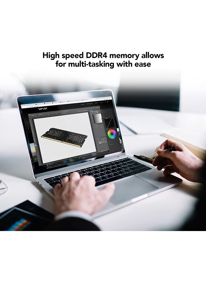 Lexar - 16GB DDR4 SODIMM RAM 3200MT/s CL22 260-Pin Laptop Memory - LD4AS016G-B3200GSST - Image 1