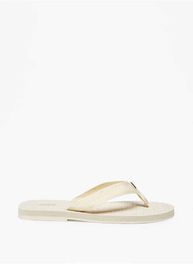 Aqua Women's Textured Thong Slippers