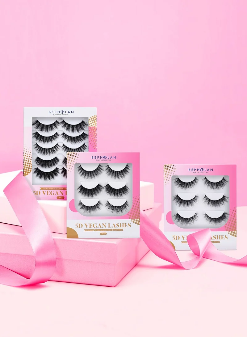 BEPHOLAN Super Volume Layered Mink Lashes - Pack Of 3