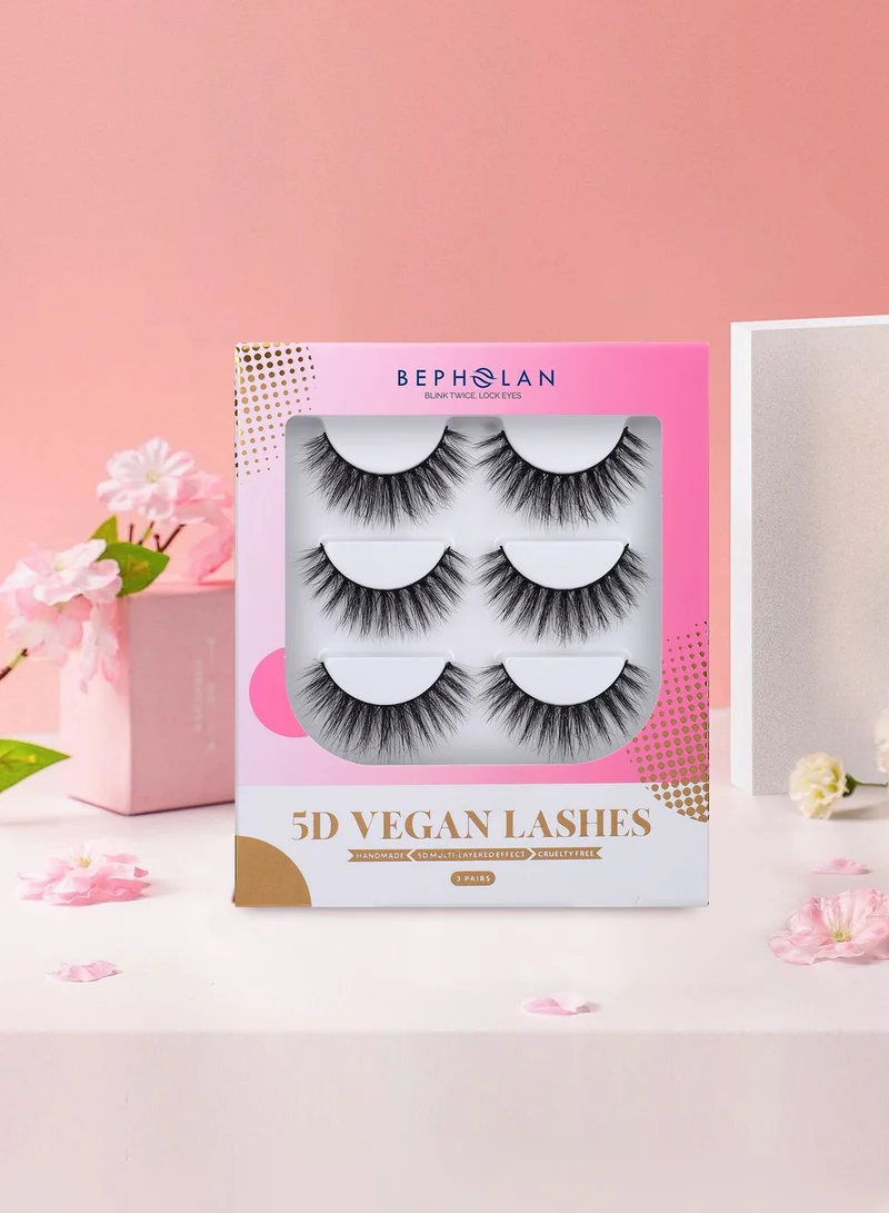 BEPHOLAN Super Volume Layered Mink Lashes - Pack Of 3