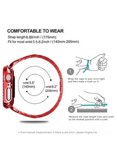 DEALELE Bands Compatible with Apple Watch Series 9/8 / 7 (41mm), Bling Rhinestone Diamond Metal Strap with Protective Case Cover Replacement for iWatch 41mm Women Men (41mm, Gold)  - Image 3