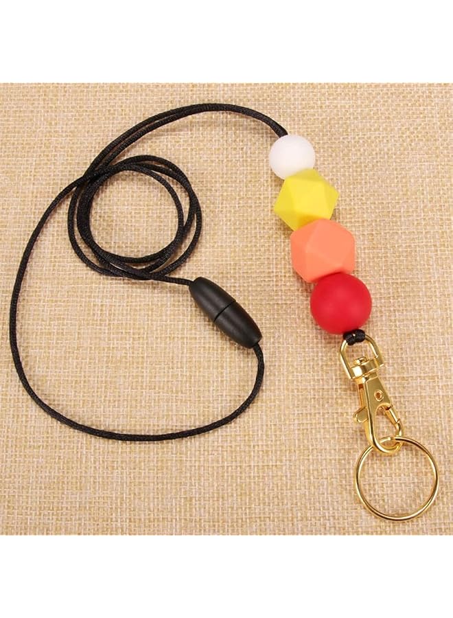 إيروريكس حبل أنيق من السيليكون مع خاصية أمان قابلة للانفصال، مثالي للمعلمات والممرضات والطلاب لحمل شارات الهوية والمفاتيح - Image 4