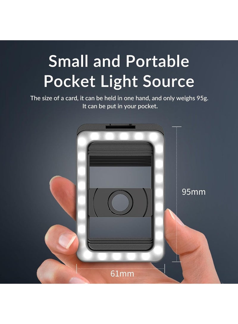 17mm+37mm Thread Lens Adapter with LED Fill Light, One-Piece Lens Phone Adapter for Android/iPhone, Lens Attachments for Macro/Wide Angle/Fisheye/Flow/Radial/Star Filter/Kaleidoscope Lens - Image 3