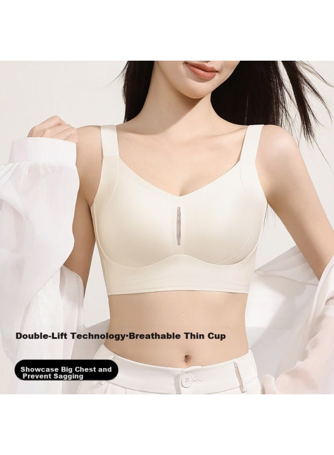 Gracewell 25-year New Invisible Plus Size Thin Push-up Anti-sagging Bra For Women Lifting And Supporting Side Bra - Image 1