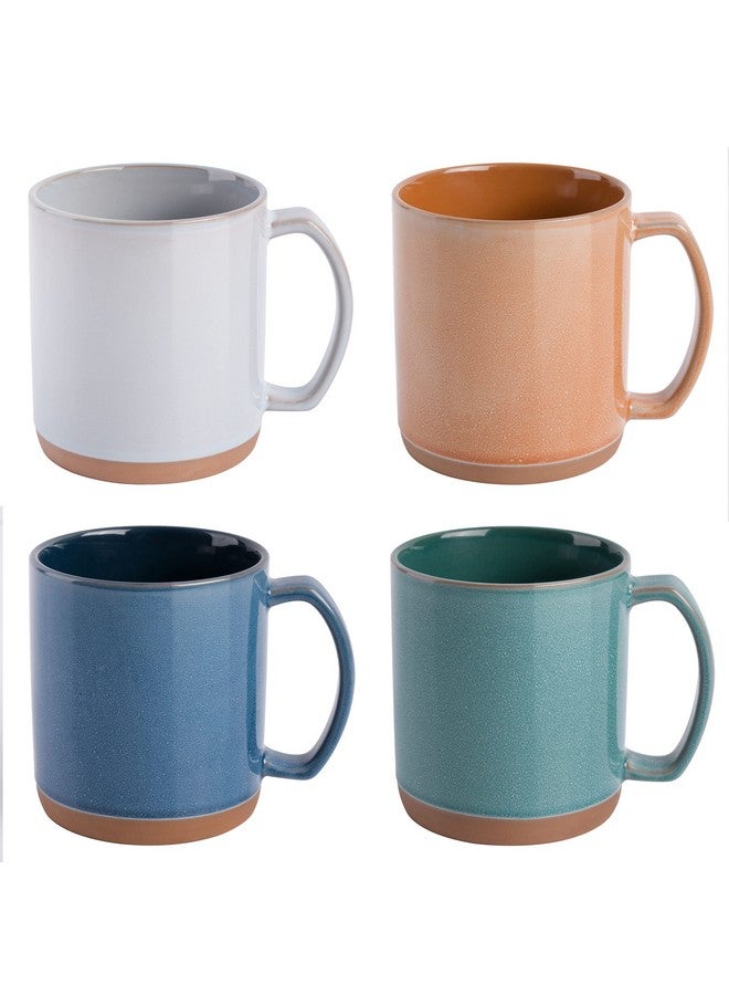 Mr. coffee مجموعة أكواب مستر كوفي دورسي 4 قطع، الألوان قد تختلف، سعة 18.5 أونصة - Image 1