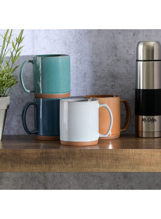 Mr. coffee مجموعة أكواب مستر كوفي دورسي 4 قطع، الألوان قد تختلف، سعة 18.5 أونصة - Image 4