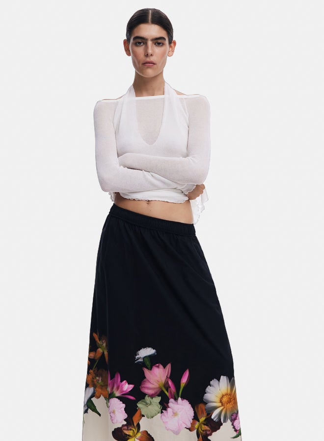 DESIGUAL Floral midi skirt  - Image 2