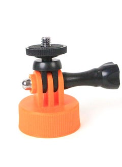 Universal Accessories For Sports Cameras J-type Adapter Base Adapter Long Screw Integrated Base Selfie Five-finger Ring-Color:gopr Bottle Cap Set Orange