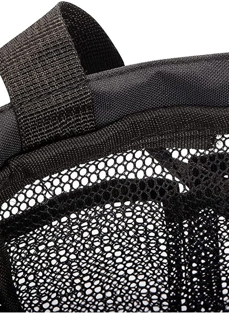 Y&D - Shower Bag Dorm Mesh Caddy Tote 8 Pockets, Hanging Portable Toiletry for Men and Women, College Essentials Quick Dry Bath Organizer Dorms, Gym, Camp (Black) - Image 1