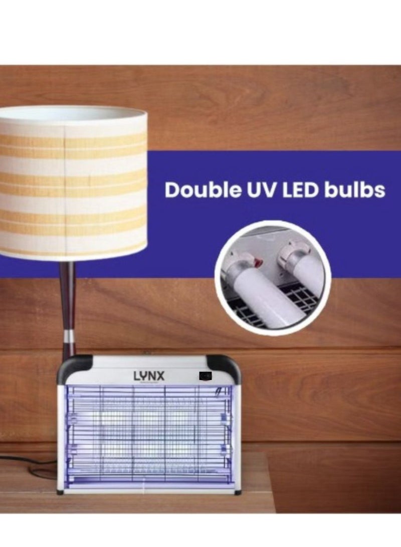 LYNX LED Bug Zapper 16W Electric Insect Killer – Indoor & Outdoor Mosquito Killer Fly Trap with UV Light, Silent Operation, Wide Coverage, Safe Bug Zapper Lamp for Home, Kitchen, Garden, Office, Restaurants – LN-IK-2016 - Image 4