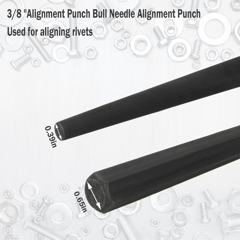 HNF 22017 3/8-Inch Line-Up Punch,Cone 7/8â€ to 3/8â€ï¼Œ15â€ Long (Set of 1) - Image 2