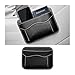 Ywdiml Car Seat Side Pocket Organizer PU Leather Mini Vehicle Phone Holder Storage Bag Automotive Interior Tray Pouch Seat Gap Filler Accessories Universal for SUV Sedan Truck Black - Image 2