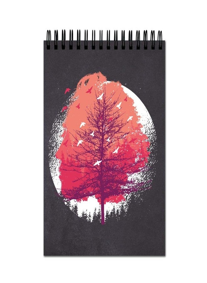 VPRINT QUALITY Vprint Tree Nature Spiral Wiro Unruled Blank Pages Notebook Diary Journal Drawing Book - Potrait A4 (Size 8x11) - Image 1
