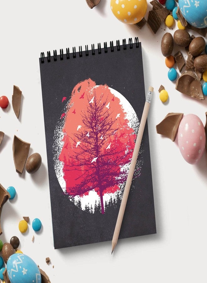 VPRINT QUALITY Vprint Tree Nature Spiral Wiro Unruled Blank Pages Notebook Diary Journal Drawing Book - Potrait A4 (Size 8x11) - Image 3