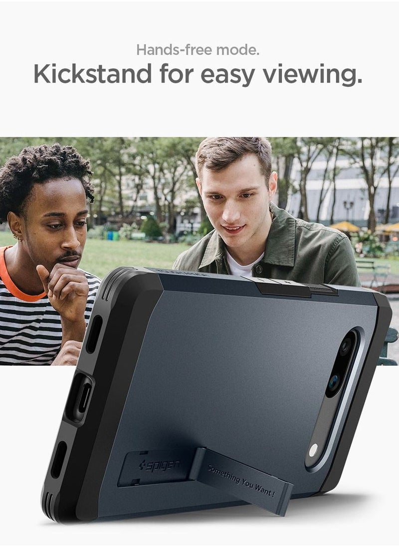 Spigen غطاء حماية Tough Armor لهاتف Google Pixel 7a (2023) مع إسفنج شديد التحمل - لون رمادي معدني  - Image 2