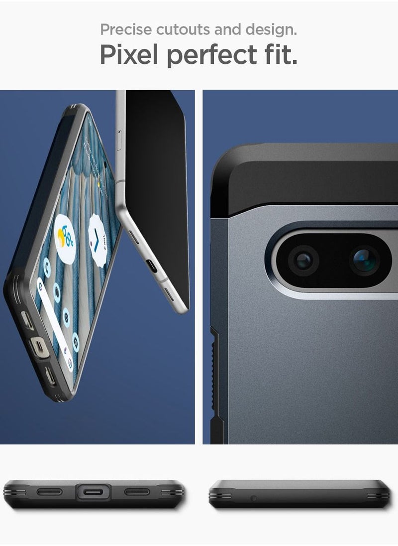Spigen غطاء حماية Tough Armor لهاتف Google Pixel 7a (2023) مع إسفنج شديد التحمل - لون رمادي معدني  - Image 5