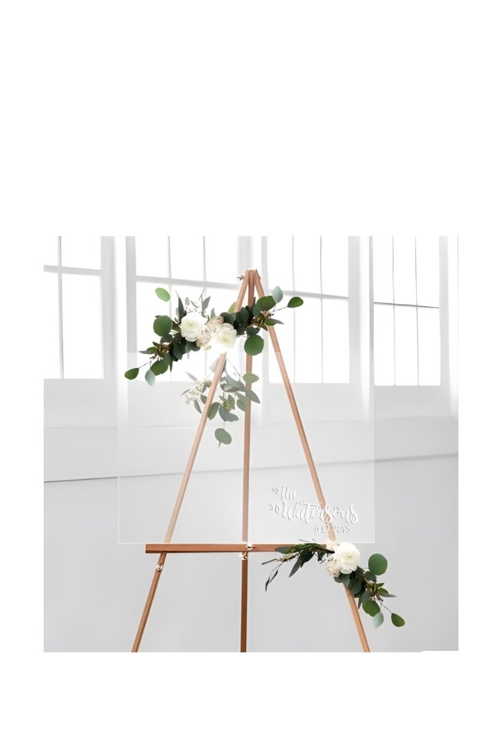 Wooden flower holder for wedding and engagement decor Painting holder
