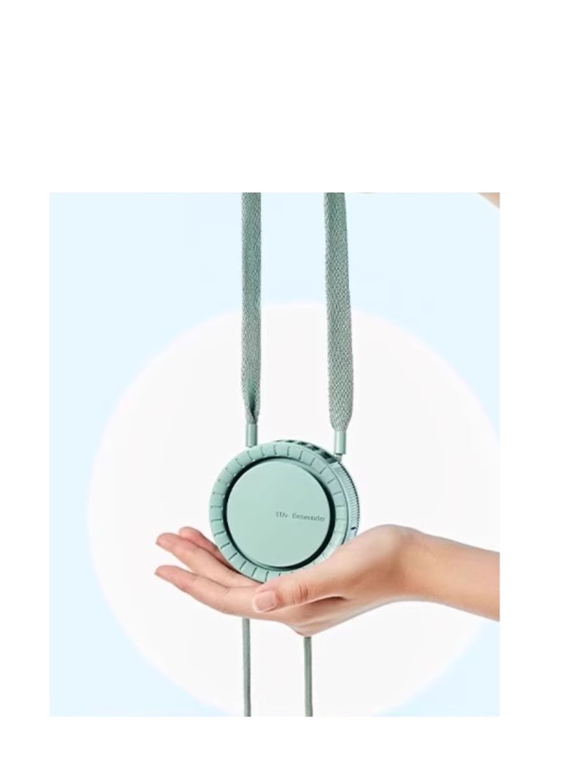 Loquat Hanging neck fan USB portable large capacity, lazy person under focus, handheld small summer charging, no leaves outdoor - Image 4