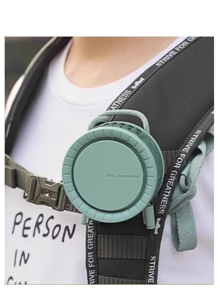 Loquat Hanging neck fan USB portable large capacity, lazy person under focus, handheld small summer charging, no leaves outdoor - Image 5