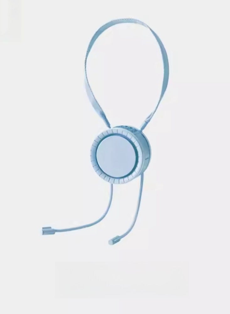 Loquat Hanging neck fan USB portable large capacity, lazy person under focus, handheld small summer charging, no leaves outdoor - Image 1