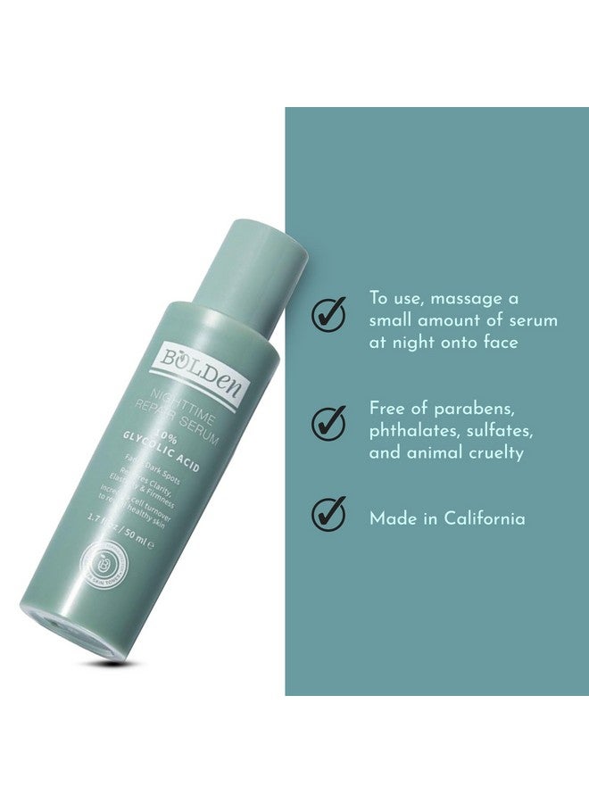 bolden Nighttime Repair Serum Facial Serum For Dark Spots And Discoloration Ideal For Acneprone & Melaninrich Skin 1.7 Fl Oz - Image 5