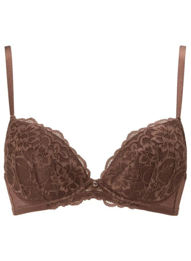 آن سمرز حمالة صدر دانتيل مثيرة مبطنة بفتحة عميقة من آن سمرز