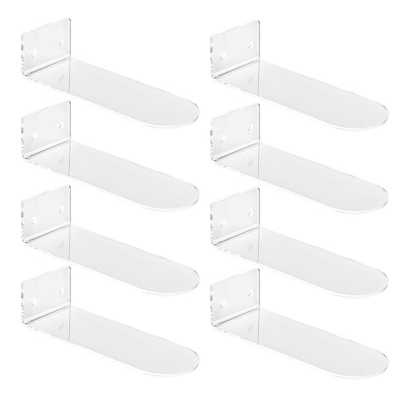 IEEK Floating Shoe Display 8 PackLevitating Acrylic Shoe Shelf for WallClear Wall Mounted Shoe Rack Sneaker Display Shelves Space Saving Shoe Organizer Holder for Sneaker Collection