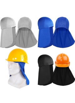 Hard Hat Helmet Liner - Neck Protector Cover - Cooling Sweat-Absorbent And Breathable Skull Cap Elastic Sun Shade Cycling Running For Fishing Riding 3 PCS