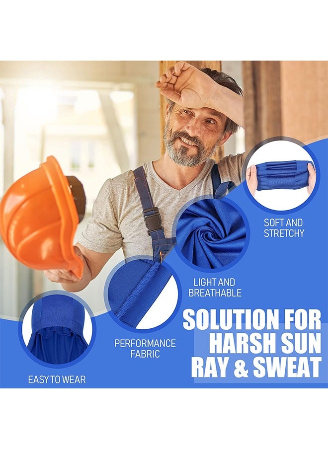 HS - Hard Hat Helmet Liner - Neck Protector Cover - Cooling Sweat-Absorbent And Breathable Skull Cap Elastic Sun Shade Cycling Running For Fishing Riding 3 PCS - Image 1