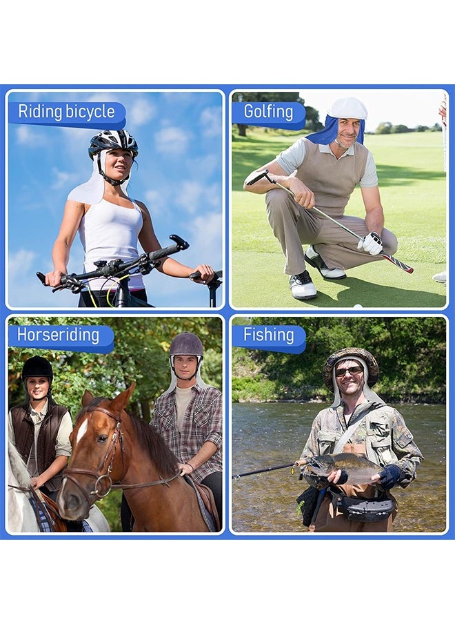HS - Hard Hat Helmet Liner - Neck Protector Cover - Cooling Sweat-Absorbent And Breathable Skull Cap Elastic Sun Shade Cycling Running For Fishing Riding 3 PCS - Image 1