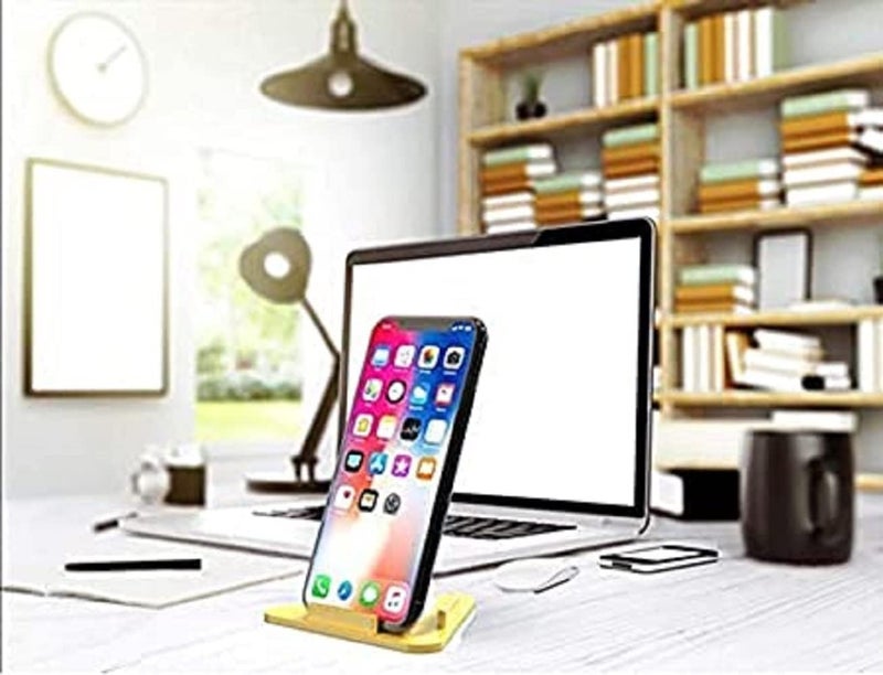Les Bon Amis Les Bon Pack of 5 Plastic Portable Three Sided Triangle Anti Slip Desktop Stand Mobile Paradise Universal Phone Pyramid Shape Holder Desktop Stand - Multicolor, Pack of 5 - Image 4