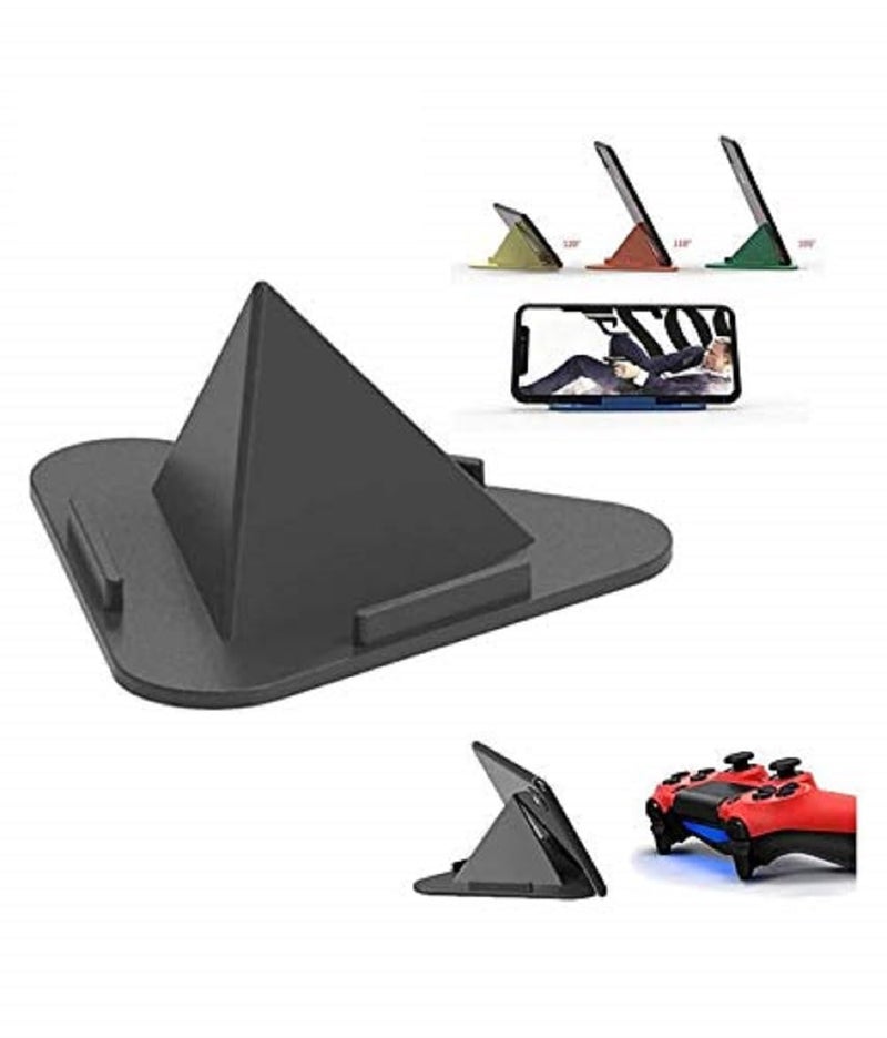 Les Bon Amis Les Bon Pack of 5 Plastic Portable Three Sided Triangle Anti Slip Desktop Stand Mobile Paradise Universal Phone Pyramid Shape Holder Desktop Stand - Multicolor, Pack of 5 - Image 5