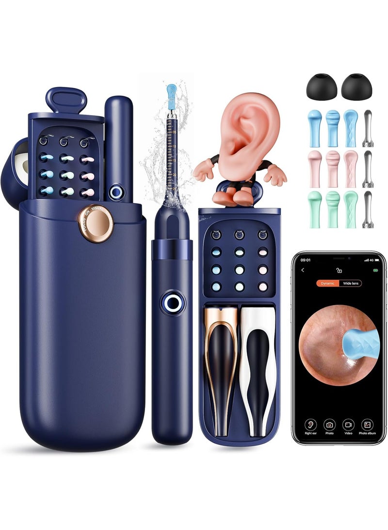 Ru syanl Smart Ear Wax Removal Kit with 1296P HD Camera, Wireless WiFi Ear Cleaner, Visual Otoscope with 6 LED Lights, Silicone Ear Pick Tool for Safe Ear Cleaning, Compatible with iPhone & Android - Image 1