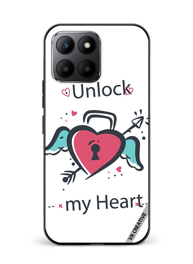 VR CREATIVE Protective Case Cover For Honor 70 Lite Unlock My Heart Design Multicolour  - Image 1