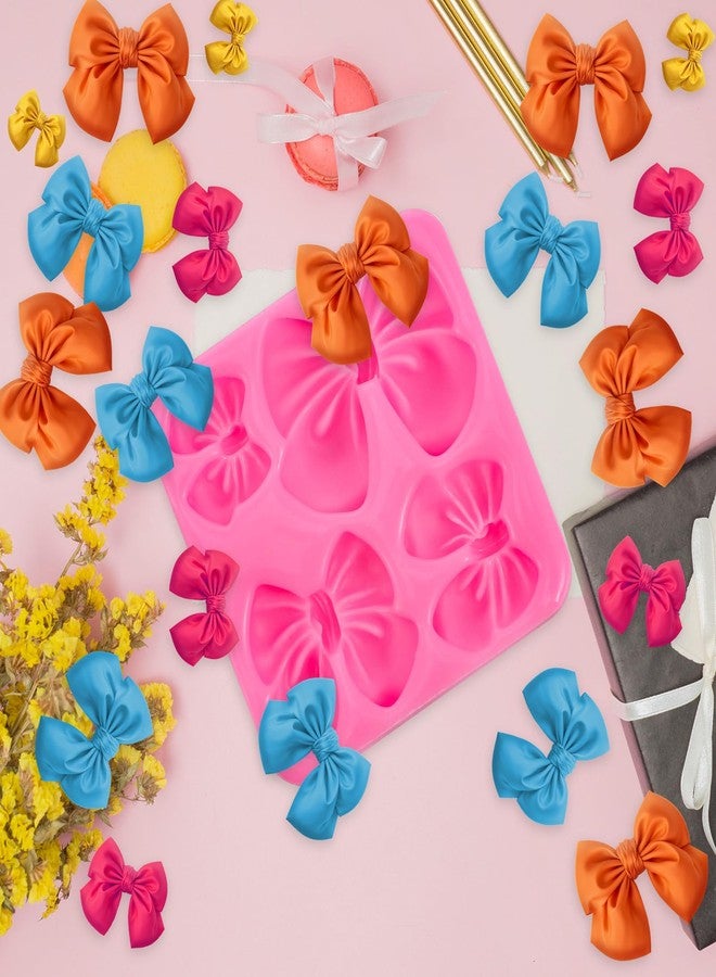 salbsever Fondant Bow Molds Bows Silicone Mold Bow Chocolate Mold for Birthday Party Cupcake Topper Wedding Candy Chocolate DIY Cake Decorating Mold - Image 5