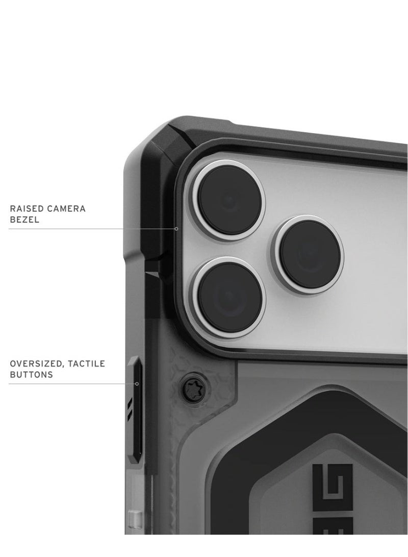 يو اي جي جراب UAG PATHFINDER المتين بتقنية MAGSAFE لهاتف iPhone 17 Pro Max - لون رمادي فاتح شفاف - Image 2