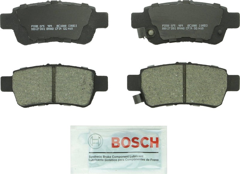 BOSCH BC1088 QuietCast Premium Ceramic Disc Brake Pad Set - Compatible With Select Honda Odyssey; REAR - Image 1